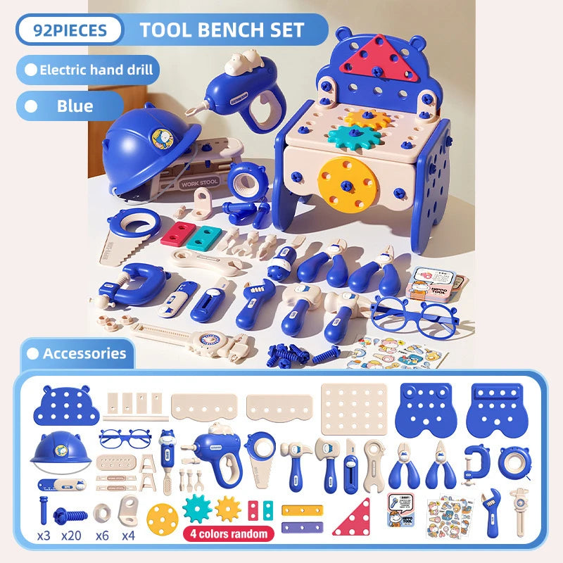 Kids Toolbox Playset – Educational Drill & Screw Assembly Toy
