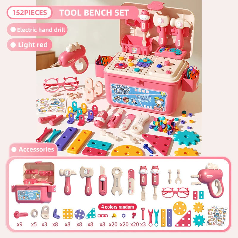 Kids Toolbox Playset – Educational Drill & Screw Assembly Toy